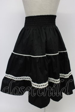 画像2: Eri Aino's Collection / シャーロットの水曜日スカート LL 黒Ｘ白 T-26-02-15-021-PU-SK-SA-ZT