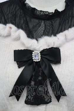 画像3: LIZ LISA / レイヤード風肩あきニット  ピンクｘ黒 T-26-02-15-024-LO-TO-SA-ZT