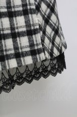 画像4: axes femme POETIQUE / パールボタンチェックスカート  黒Ｘ白 T-26-02-15-026-AX-SK-SA-ZH (4)