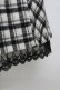 画像4: axes femme POETIQUE / パールボタンチェックスカート  黒Ｘ白 T-26-02-15-026-AX-SK-SA-ZT (4)