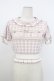 画像1: LIZ LISA / ギンガムジャガードニットトップス 0 ピンク T-26-02-16-003-LO-TO-SA-ZT (1)