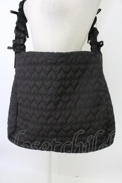 画像2: majoretty / MRハートキルトSD ショルダーバッグ  黒 T-26-02-16-024-GO-BG-SA-ZT