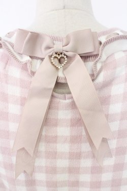 画像3: LIZ LISA / ギンガムジャガードニットトップス 0 ピンク T-26-02-16-003-LO-TO-SA-ZT