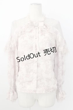 画像1: Rojita / ボリュームレースラッフルブラウス  ピンク T-26-02-16-006-LO-BL-SA-ZT