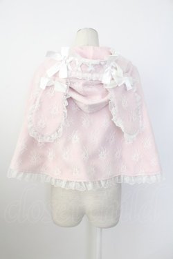 画像2: Ank Rouge / うさちゃんレースポンチョ  ピンク T-26-02-16-007-CA-JA-SA-ZT
