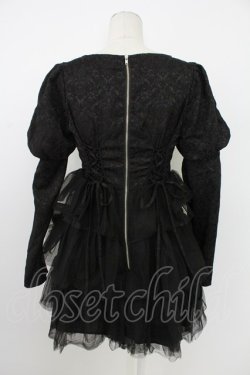 画像2: Ank Rouge / ゴブランワンピース  黒 T-26-02-16-012-CA-OP-SA-ZT