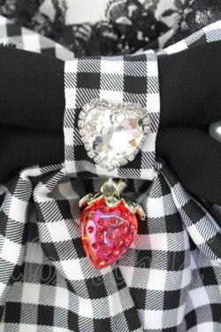 画像4: Ank Rouge / ギンガムリボンコンビネゾン  黒Ｘ白 T-26-02-16-013-CA-OP-SA-ZT