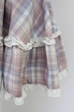 画像3: Ank Rouge / プリンセスおりぼんワンピース  ピンクＸ青チェック T-26-02-16-015-CA-OP-SA-ZT