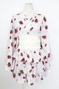 Ank Rouge / CHERRY BERRY PRINCESS　浴衣ワンピース M ピンク T-26-02-16-017-CA-OP-SA-ZT