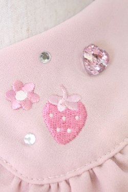 画像3: Ank Rouge / いちご刺繍&パール半袖トップス  ピンク T-26-02-16-002-CA-BL-SA-ZT