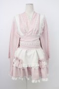 Ank Rouge / ギンガムメイド浴衣ドレス  ピンク T-26-02-16-018-CA-OP-SA-ZT