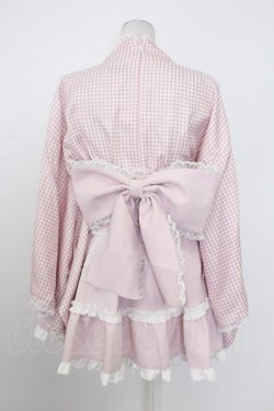 画像2: Ank Rouge / ギンガムメイド浴衣ドレス  ピンク T-26-02-16-018-CA-OP-SA-ZT