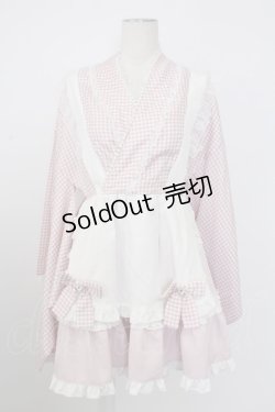 画像3: Ank Rouge / ギンガムメイド浴衣ドレス  ピンク T-26-02-16-018-CA-OP-SA-ZT543