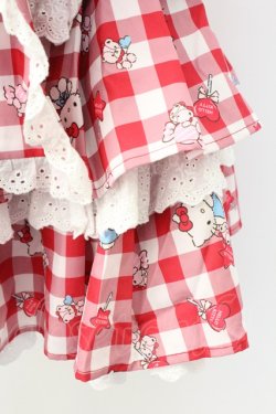 画像3: Jamieエーエヌケー / ハローキティ ティアードスカート  レッド T-26-02-16-020-0-SK-SA-ZT