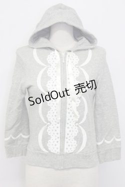 画像1: MILK / Sugar cakeパーカー  グレーＸ白 T-26-02-17-021-ML-TO-SA-ZT517