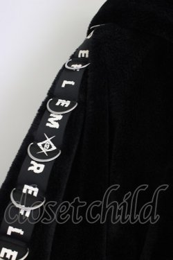 画像4: REFLEM / DリングロゴテープBIGフードブルゾン  黒Ｘ白 T-26-02-17-022-PU-JA-SA-ZTC027