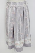 axes femme / チューリップ柄ミドルスカート M ラベンダー T-26-02-17-025-AX-SK-SA-ZT