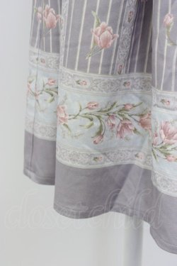 画像4: axes femme / チューリップ柄ミドルスカート M ラベンダー T-26-02-17-025-AX-SK-SA-ZT