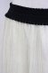 画像3: axes femme / チュールプリーツスカート  アイボリーＸ黒 T-26-02-17-027-AX-SK-SA-ZT (3)