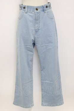 画像1: axes femme / 調整ボタン付デニムパンツ M ブリーチ T-26-02-17-029-AX-PA-SA-ZT