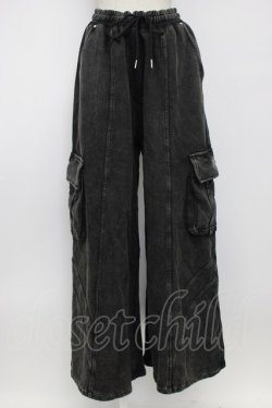 画像1: REFLEM / ヘビーワイドスウェットパンツ  黒 T-26-02-17-030-PU-PA-SA-ZT