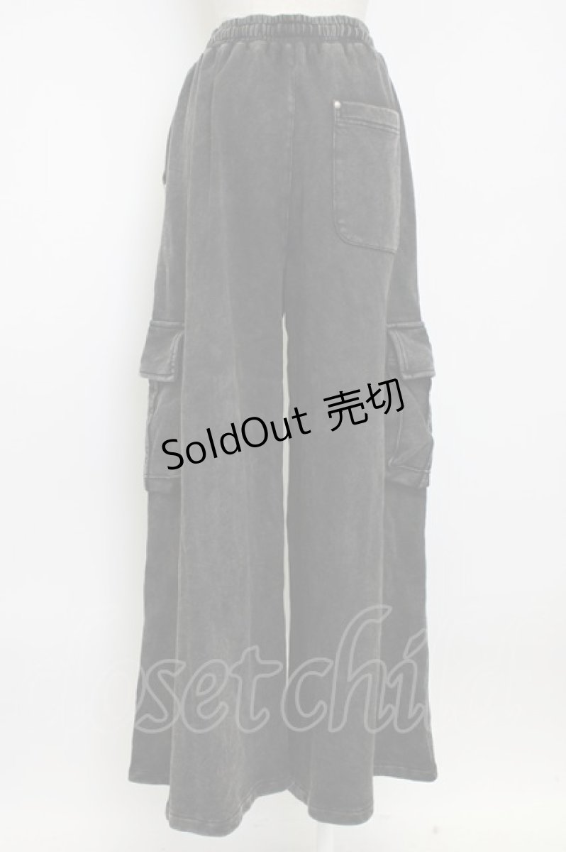 画像2: REFLEM / ヘビーワイドスウェットパンツ  黒 T-26-02-17-030-PU-PA-SA-ZT525 (2)