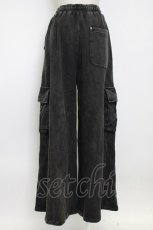 画像2: REFLEM / ヘビーワイドスウェットパンツ  黒 T-26-02-17-030-PU-PA-SA-ZT525 (2)