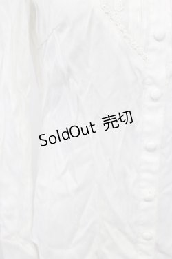 画像4: Secret Honey / クラウン刺繍リボンタイブラウス  アイボリーＸ青 T-26-02-17-005-CA-BL-SA-ZT567