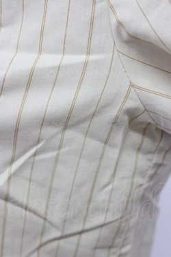 画像5: axes femme / 王冠ボタンストライプフリルブラウス M ベージュ T-26-02-17-006-AX-BL-SA-ZT