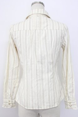 画像2: axes femme / ボウタイ付きストライプブラウス  ベージュ T-26-02-17-007-AX-BL-SA-ZT