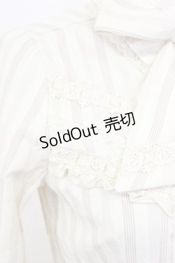 画像3: axes femme / ボウタイ付きストライプブラウス  ベージュ T-26-02-17-007-AX-BL-SA-ZT