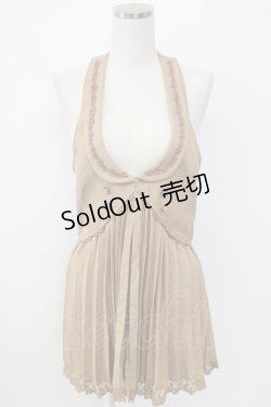 画像1: axes femme / ホルターロングベスト  アイボリー T-26-02-17-008-AX-TO-SA-ZT567