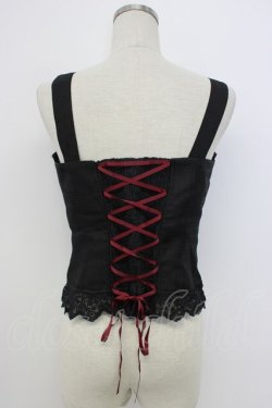 画像2: axes femme / 薔薇釦ビスチェ  ブラック T-26-02-17-010-AX-TO-SA-ZT