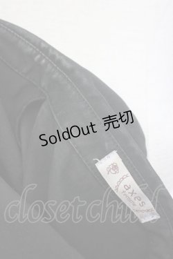 画像5: axes femme / カメオ×ジャボブローチ付ブラウス L 黒 T-26-02-17-011-AX-BL-SA-ZT551