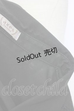 画像6: axes femme / カメオ×ジャボブローチ付ブラウス L 黒 T-26-02-17-011-AX-BL-SA-ZT551