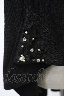 画像4: axes femme / 襟デザインロングカーデ  黒 T-26-02-17-012-AX-TO-SA-ZT