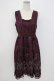 画像1: axes femme / 裾2WAYメルヘン柄ワンピース M ワイン T-26-02-17-014-AX-OP-SA-ZT (1)