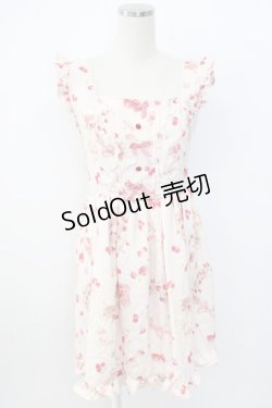 画像1: LIZ LISA / ラビットリボン柄ジャンスカ  ピンク T-26-02-17-015-LO-OP-SA-ZT551