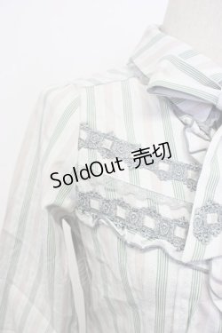 画像3: axes femme / ボウタイ付きストライプブラウス M サックス T-26-02-17-002-AX-BL-SA-ZT