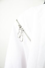 画像3: THICC / 肩ZIPシャツ  黒Ｘ白 T-26-02-18-002-PU-BL-SA-ZT570 (3)