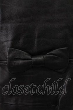 画像3: Emily Temple cute / ラムレザースカラップブルゾン  黒 T-26-02-18-019-ET-JA-SA-ZT