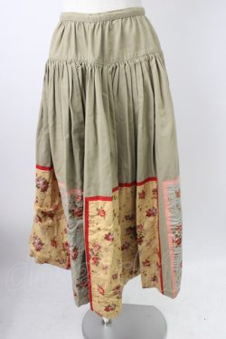 画像1: PINK HOUSE / ローズブーケプリントパッチワークスカート  ブラウン T-26-02-18-022-LO-SK-SA-ZT