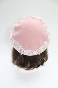 m petit by misako / TT*AMレースBベレー  ピンク T-26-02-18-029-LO-AC-SA-ZT
