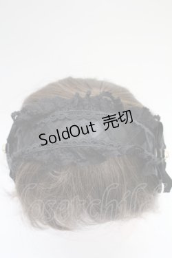 画像4: MA*RS / 編み上げリボンビジューヘッドドレスカチューシャ  黒 T-26-02-18-032-EL-AC-SA-ZT486