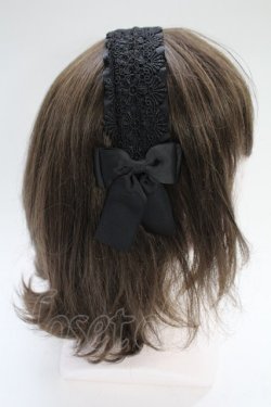 画像3: m petit by misako / AMレースカチューシャ  黒 T-26-02-18-033-LO-AC-SA-ZT