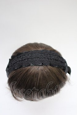 画像4: m petit by misako / AMレースカチューシャ  黒 T-26-02-18-033-LO-AC-SA-ZT