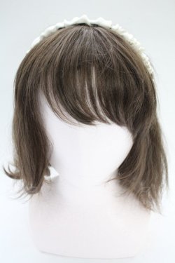 画像1: LOLITAその他(お買取対象外) / サテンギャザーカチューシャ  アイボリー T-26-02-18-036-LO-AC-SA-ZT