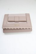 m petit by misako / リボン三つ折り財布  ピンク T-26-02-18-038-LO-ZA-SA-ZT