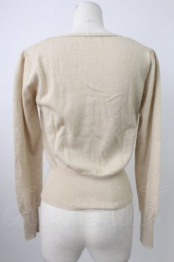 画像2: Emily Temple cute / フロントレースラメニットカーディガン  ゴールド T-26-02-18-006-ET-TO-SA-ZT