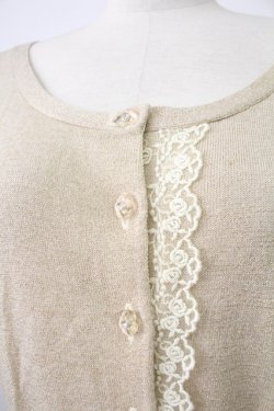 画像3: Emily Temple cute / フロントレースラメニットカーディガン  ゴールド T-26-02-18-006-ET-TO-SA-ZT